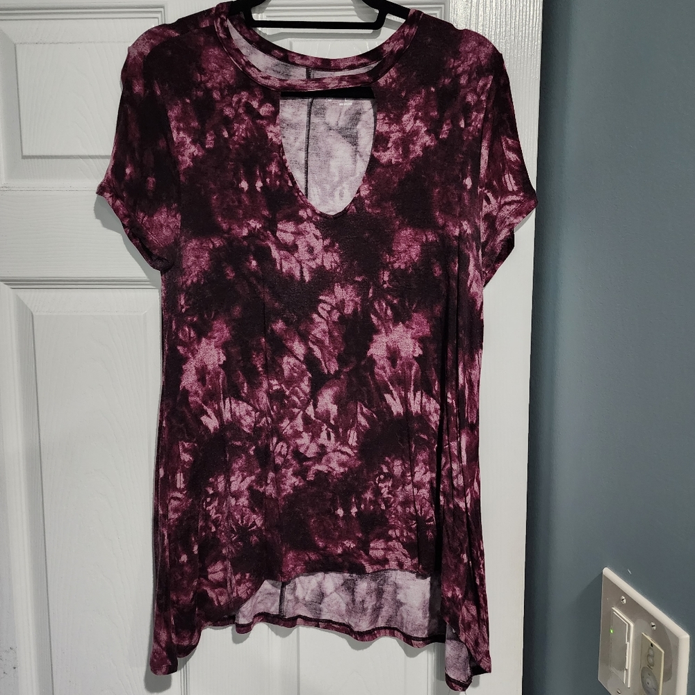 Mudd L short sleeve tie dye shirt